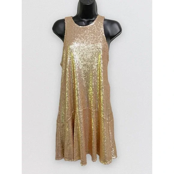 strapless open back dress Shimmer Stardust Sequin Dress main image 1